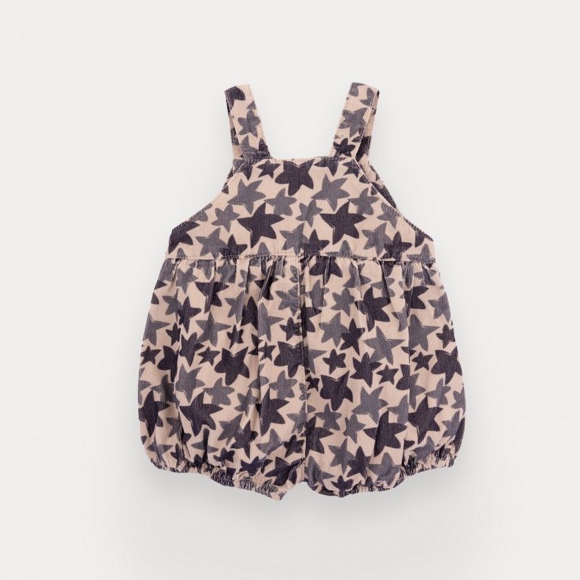 Sirius overalls for baby girl in corduroy
