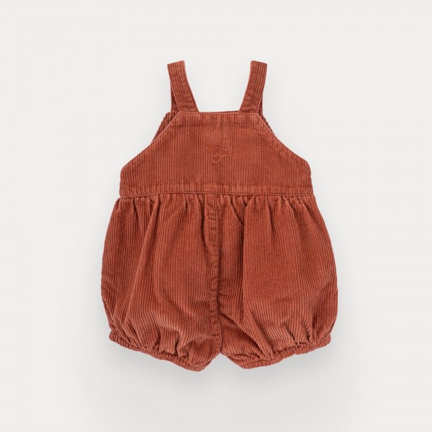 Sirius overalls for baby girl in corduroy