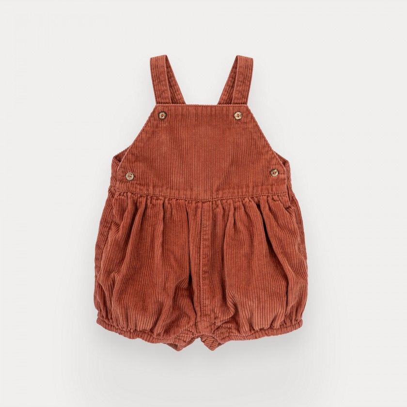 Sirius overalls for baby girl in corduroy