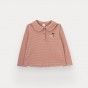 Polo Cherrie Stripes de menina em algodo