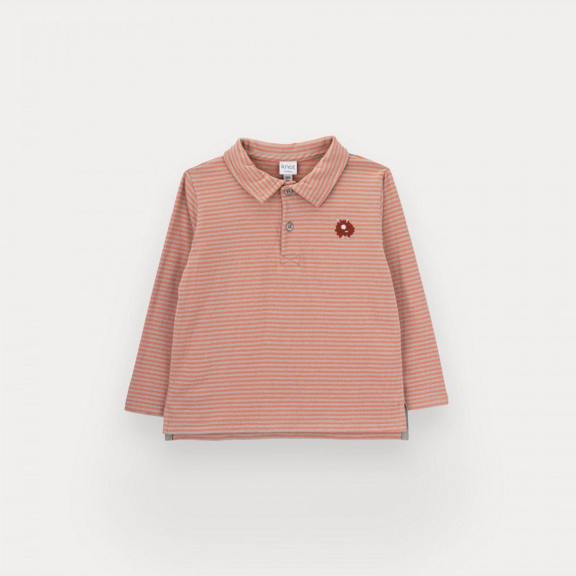 Beastie Stripes polo for boy in cotton