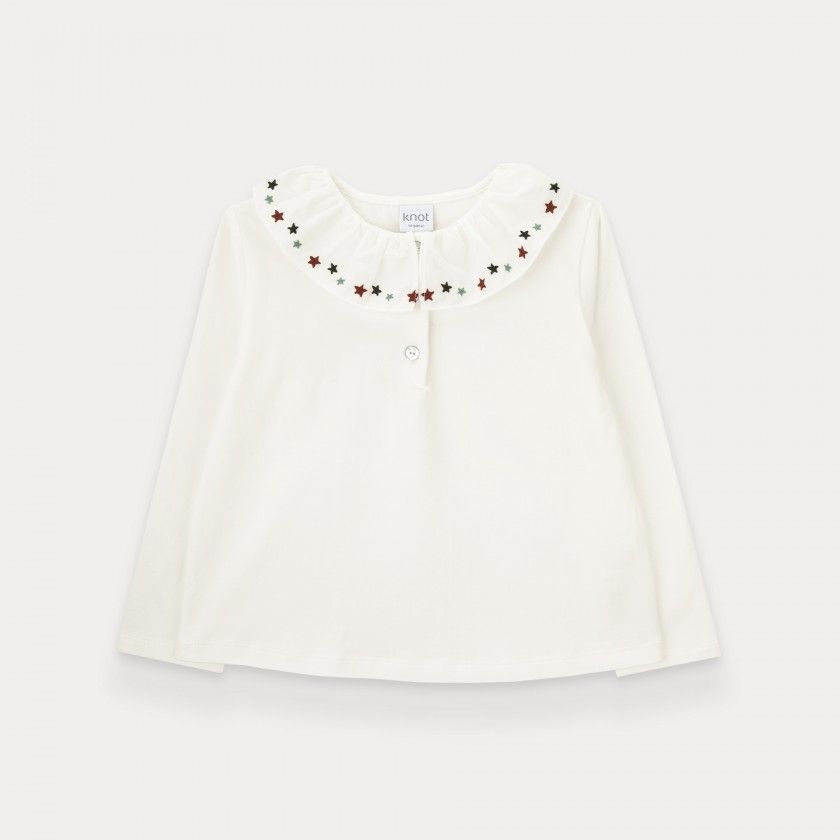 Polo Kathryn de menina em algodo orgnico