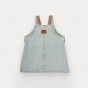 Emmie pinafore dress for girl in cotton twill