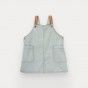 Emmie pinafore dress for girl in cotton twill