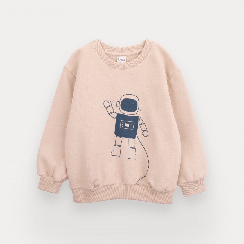 Astronaut sweatshirt for boy in cotton