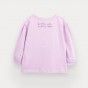 T-Shirt Fluffy Flower de menina em algodo orgnico
