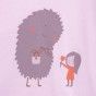 T-Shirt Fluffy Flower de menina em algodo orgnico
