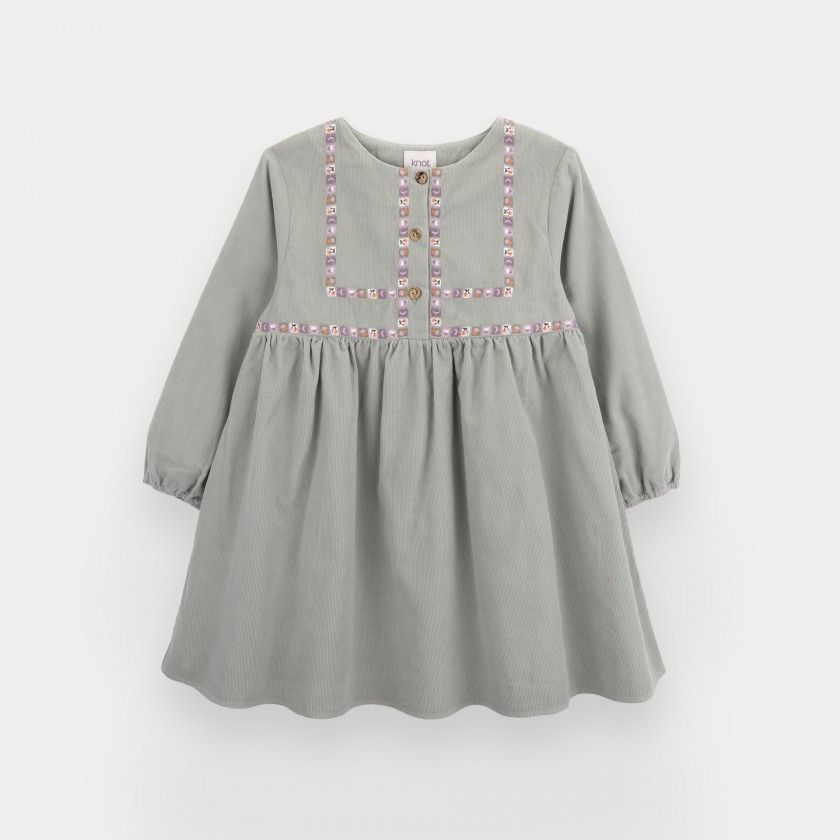 Vestido Maisie de menina em bombazine