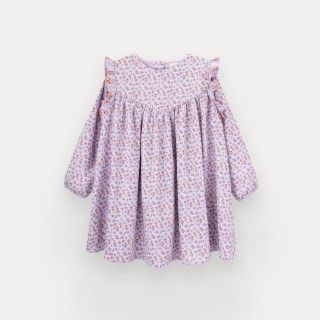 Vestido Suzie de menina em algodo estampado