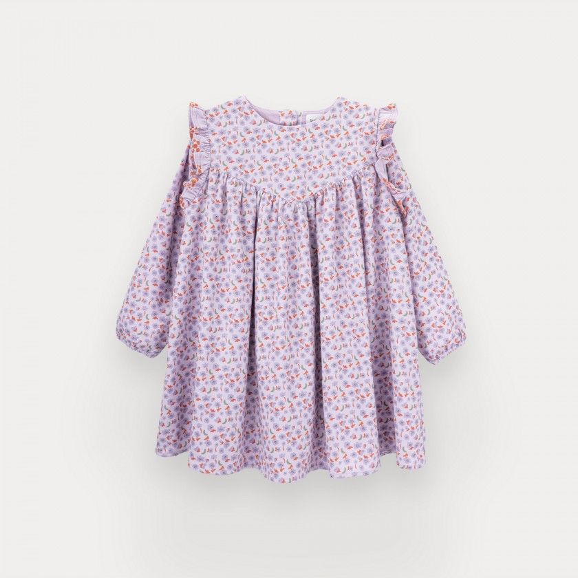 Vestido Suzie de menina em algodo estampado