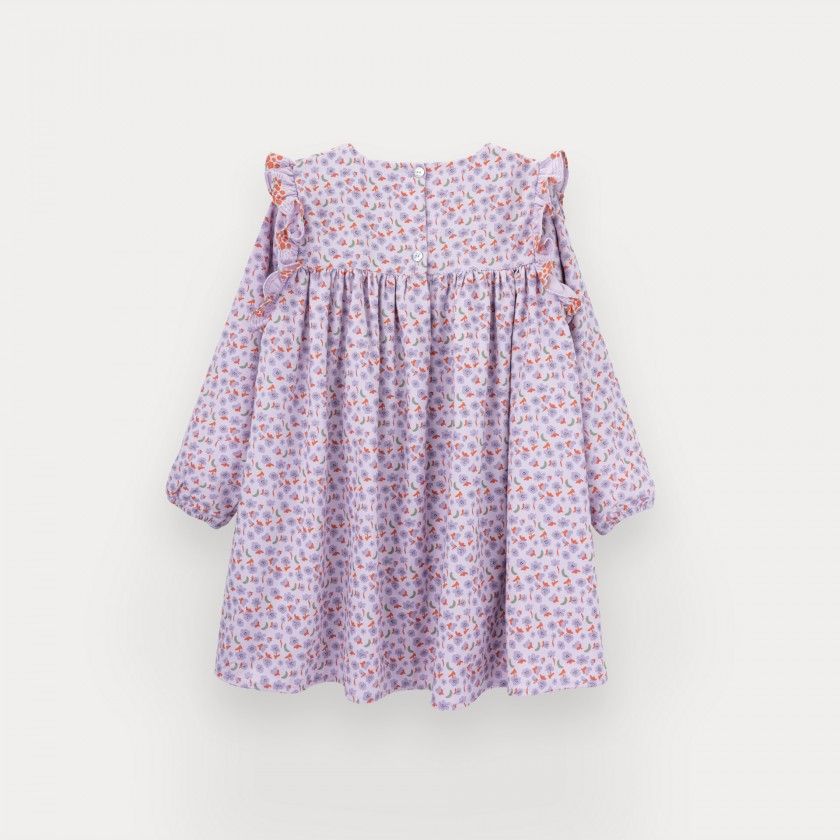 Vestido Suzie de menina em algodo estampado