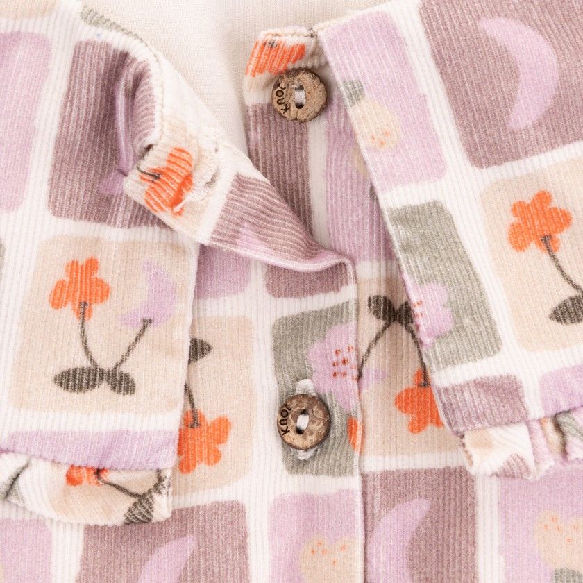Vestido Cellie de menina em bombazine estampada