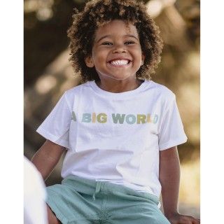 Big World T-shirt for boys in cotton