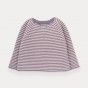 Blush Stripes knitted sweater for baby girl