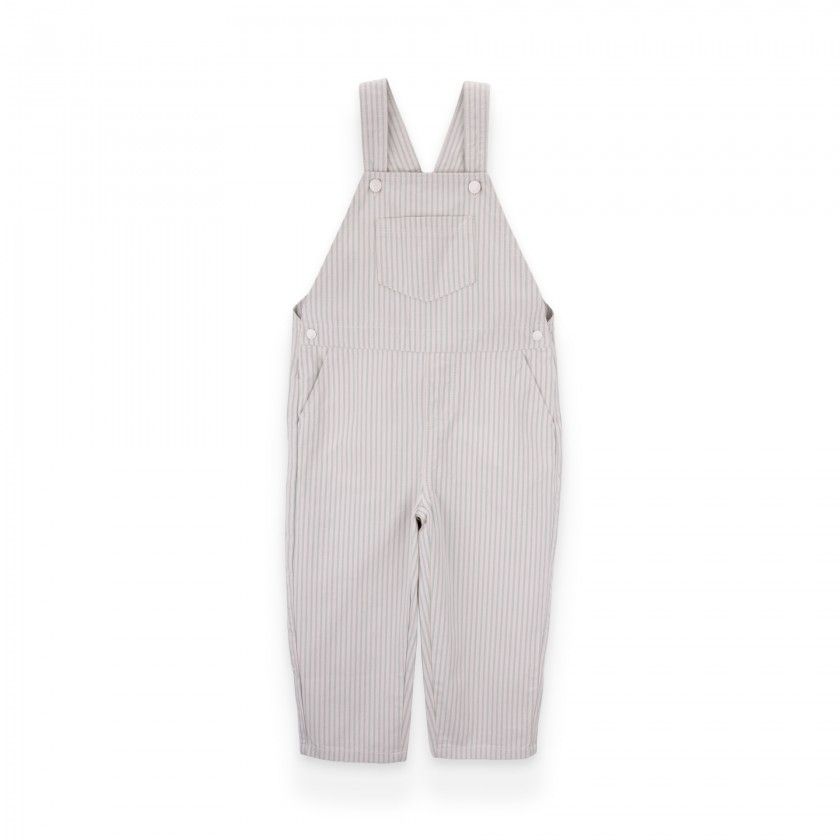 Shawn Overalls for baby boys in stripe twill