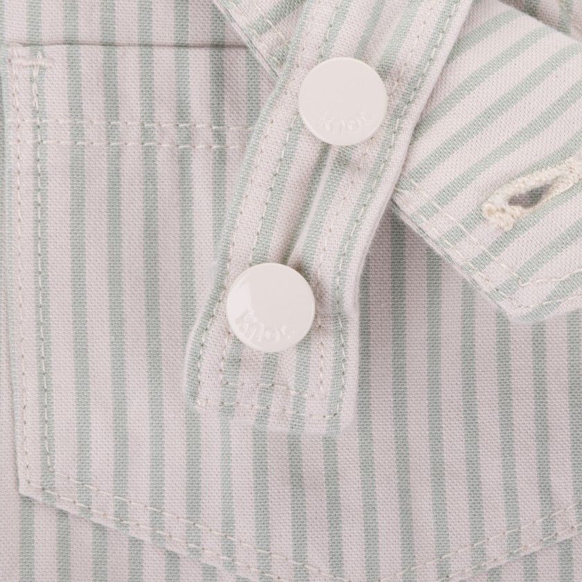 Shawn Overalls for baby boys in stripe twill