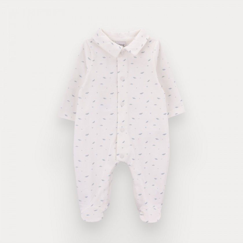 Babygrow Moon Sparkle de beb menino em algodo orgnico