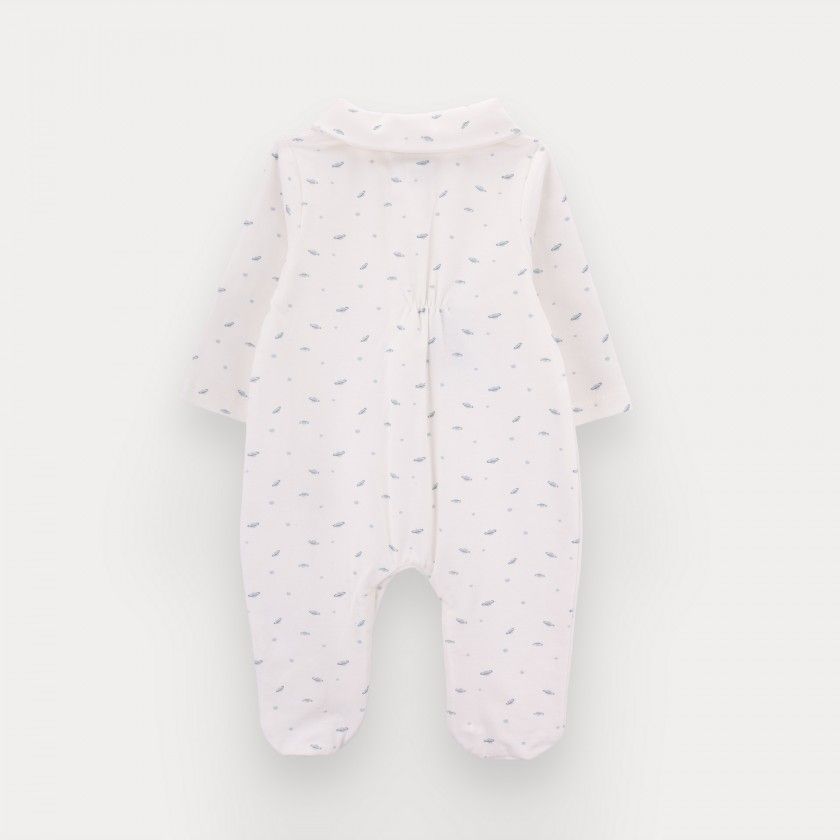 Babygrow Moon Sparkle de beb menino em algodo orgnico