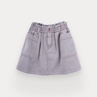Gracie skirt for girl in cotton twill
