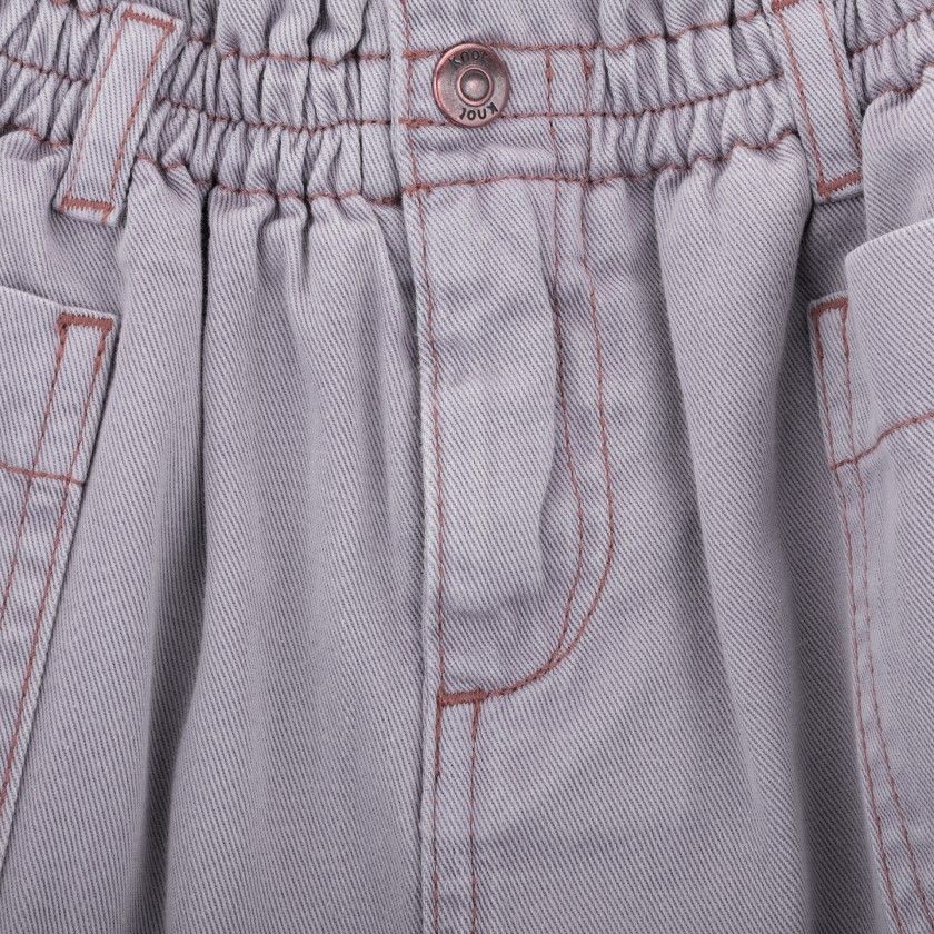 Gracie skirt for girl in cotton twill