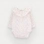 Body Sprinkle de beb menina estampado em algodo orgnico