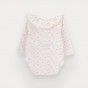 Body Sprinkle de beb menina estampado em algodo orgnico