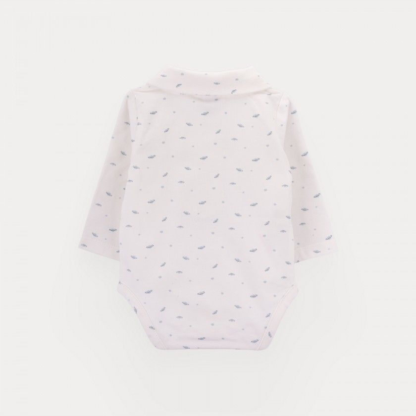 Body Galaxy Glow de beb menino estampado em algodo orgnic