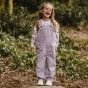 Milla overalls for girl in cotton twill