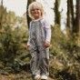 Boris overalls for kids in striped twill
