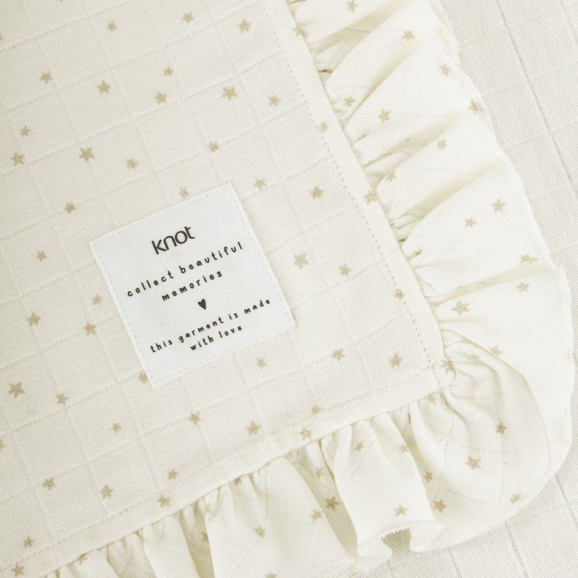 Fralda Tiny Stars de beb com folho