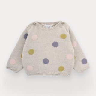 Bubble Moon knitted sweater for baby girl