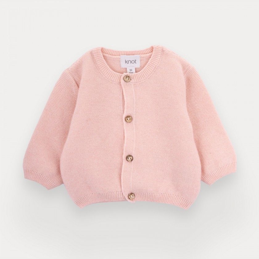 Casaco de malha Berry de beb menina