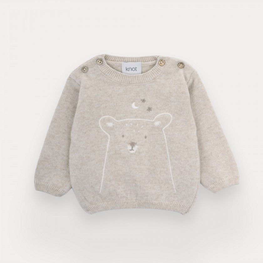 Camisola de malha Brilly Bear de beb