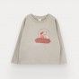 T-Shirt Space Dog de menino em algodo orgnico