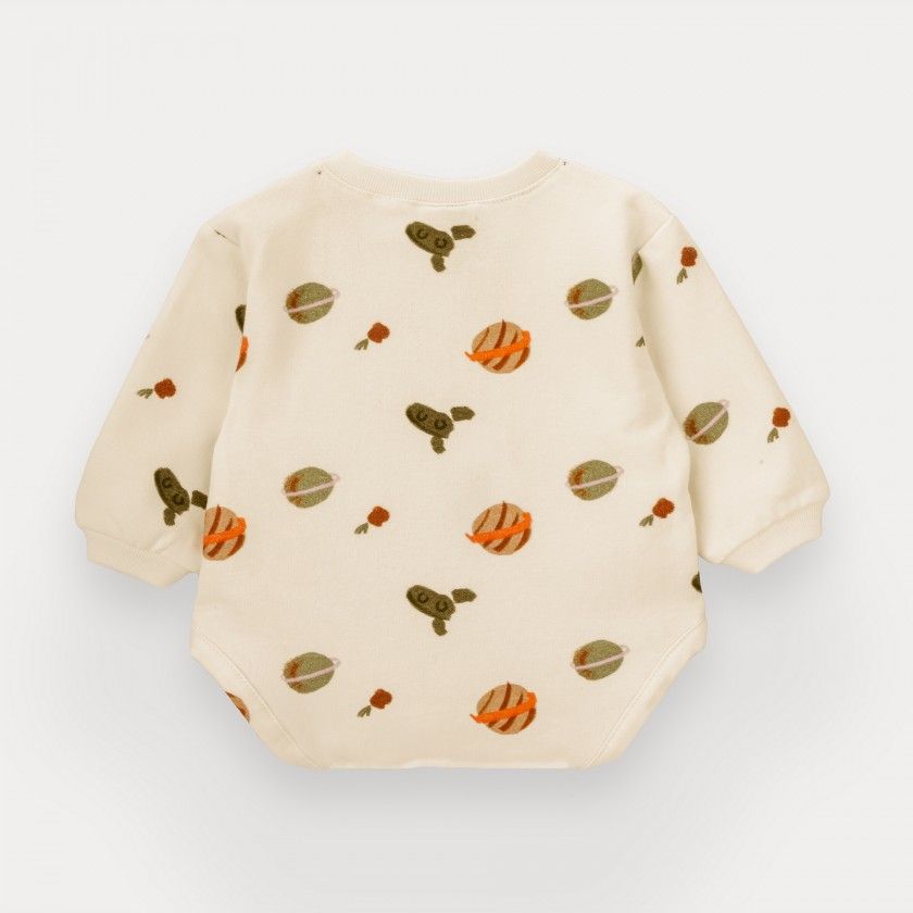 Body Astro Bear de beb menino em algodo orgnico