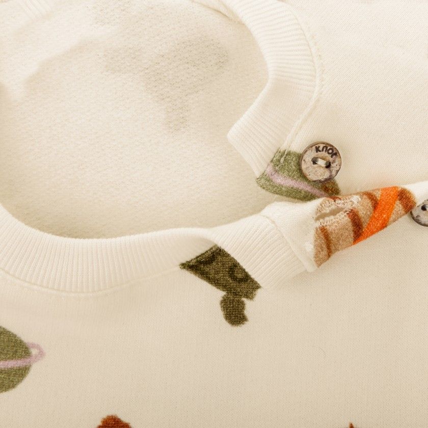 Body Astro Bear de beb menino em algodo orgnico