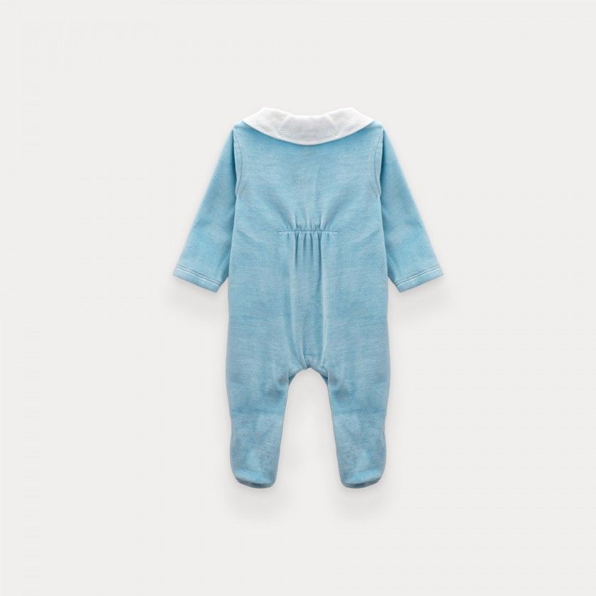 Polo Flora de menina em algodo orgnico