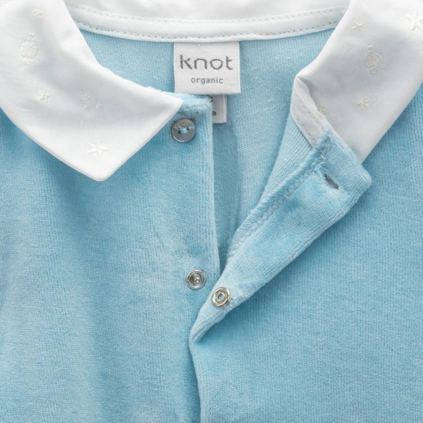 Polo Flora de menina em algodo orgnico