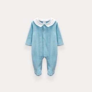 Babygrow Blue Space de beb menino em algodo