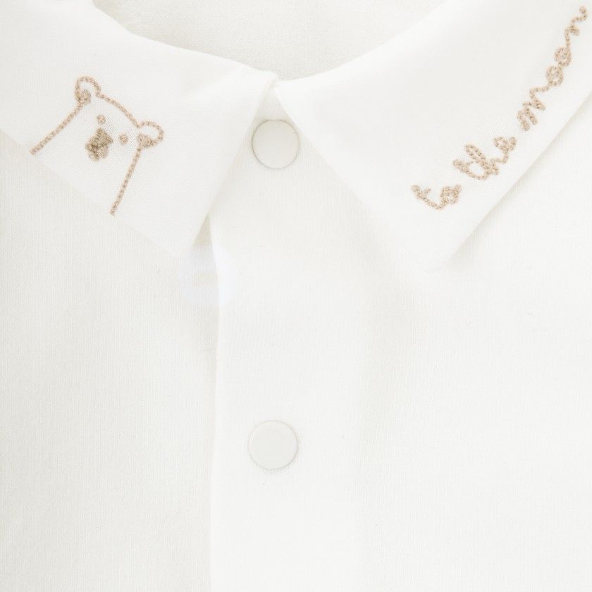 Body Astro Bear de beb menino em algodo orgnico