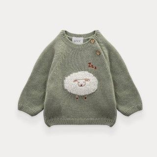 Camisola de malha Sage Cloud de beb