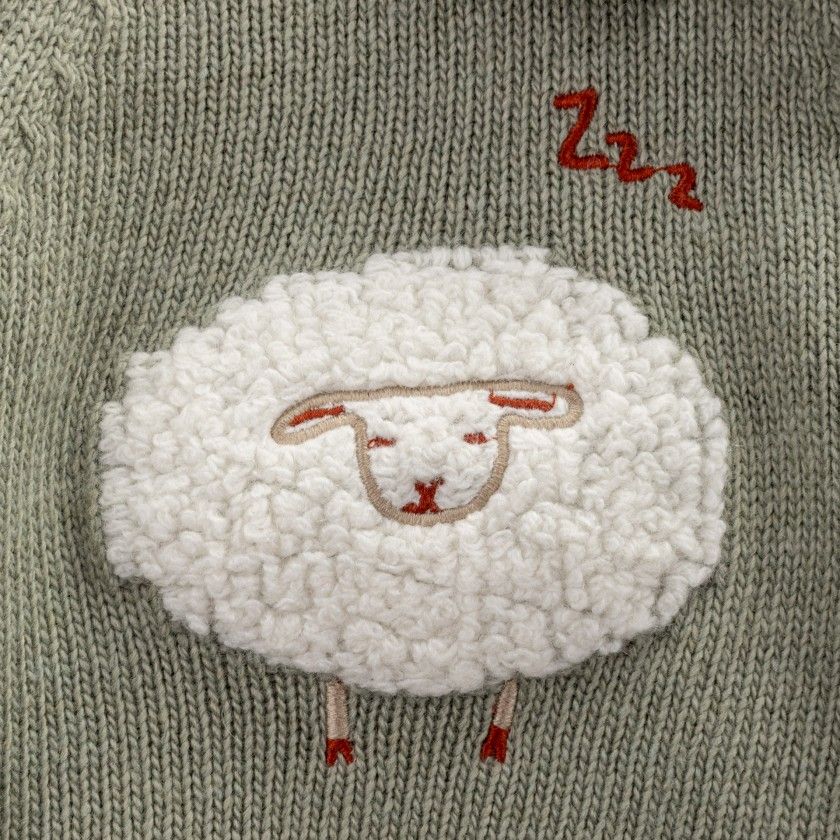 Camisola de malha Sage Cloud de beb