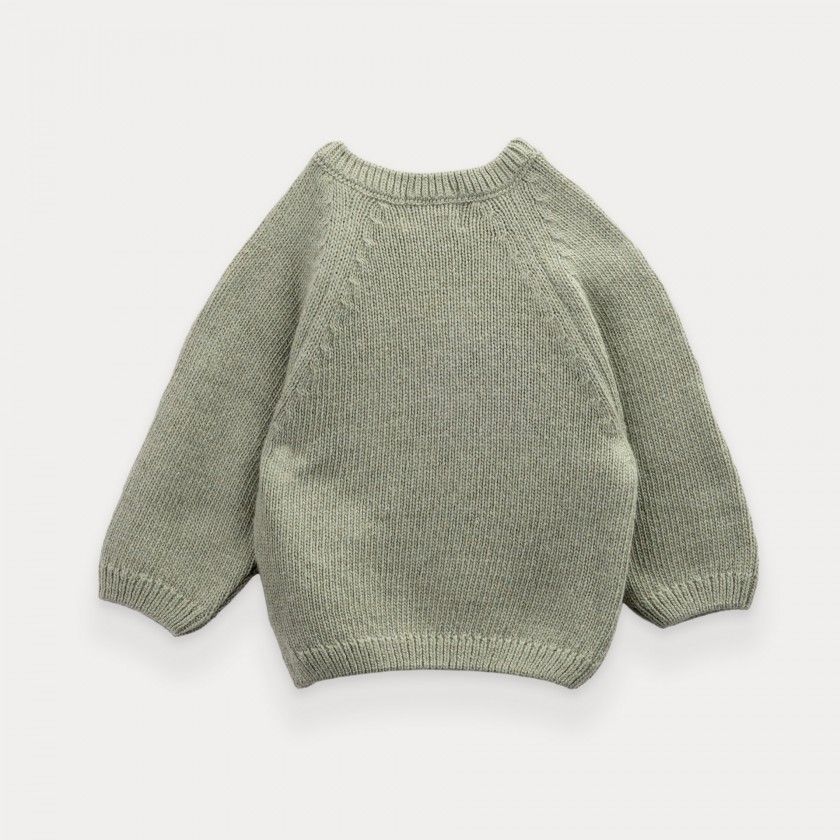 Camisola de malha Sage Cloud de beb