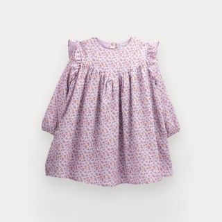 Suzie dress for girl in printed cotton