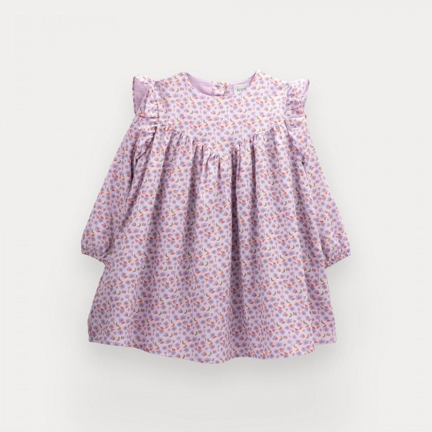 Vestido Suzie de menina em algodo estampado