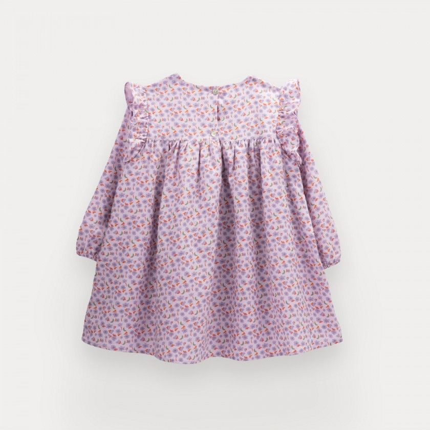 Vestido Suzie de menina em algodo estampado