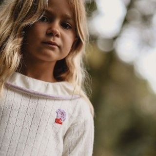 Snowie Moon knitted sweater for girl