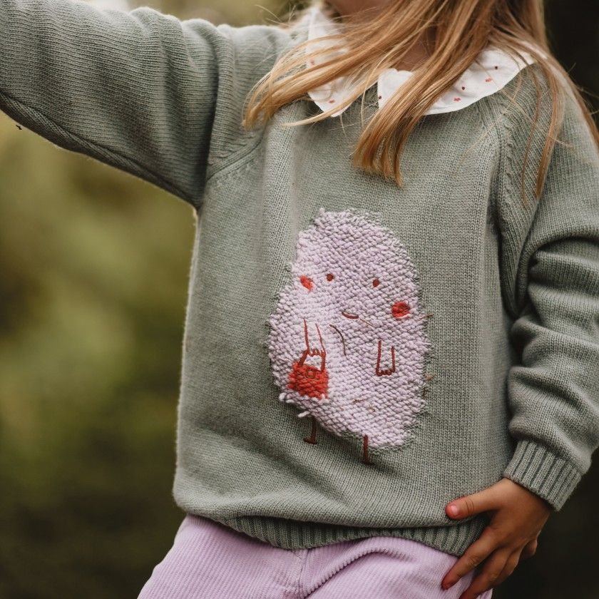 Lady Monster knitted sweater for girl