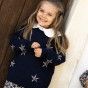 Starry Night knitted sweater for girl