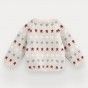 Heart and Stars knitted sweater for baby girl